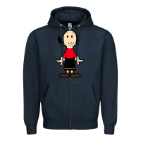 Navy olive oyl Zipper Hoodie - artisFamous