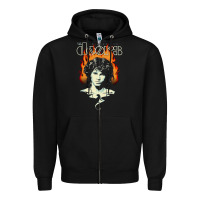 Black jim Zipper Hoodie - artisFamous