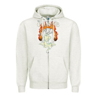 Oatmeal Heather jim Zipper Hoodie - artisFamous