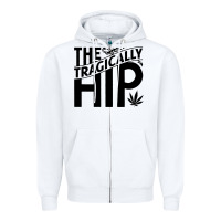 White VINTAGE Zipper Hoodie - artisFamous