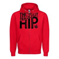 Red VINTAGE Zipper Hoodie - artisFamous