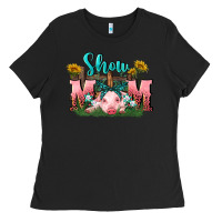 Black Show mom pig Mother's Day Ladies Tee - FaDigitalArtStudio