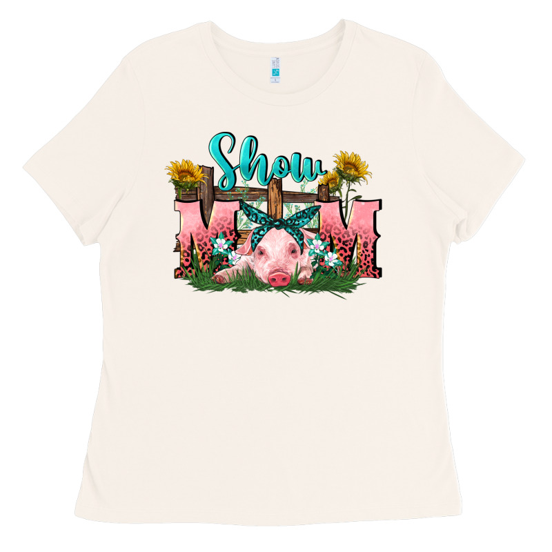 Show Mom Pig Mother's Day Ladies Tee by FaDigitalArtStudio | Teevron