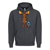 Smoke rocky and bullwinkle Zipper Hoodie - artisFamous