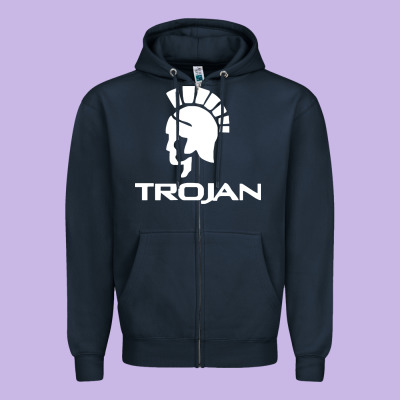 Trojan Condoms Champion Zipper Hoodie Designed By Artisfamous