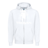 White trojan condoms champion Zipper Hoodie - artisFamous