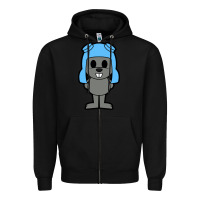 Black rocky the squirrel Zipper Hoodie - artisFamous