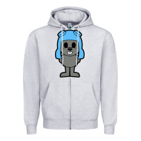 Heather Grey rocky the squirrel Zipper Hoodie - artisFamous