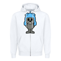 White rocky the squirrel Zipper Hoodie - artisFamous