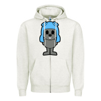 Oatmeal Heather rocky the squirrel Zipper Hoodie - artisFamous