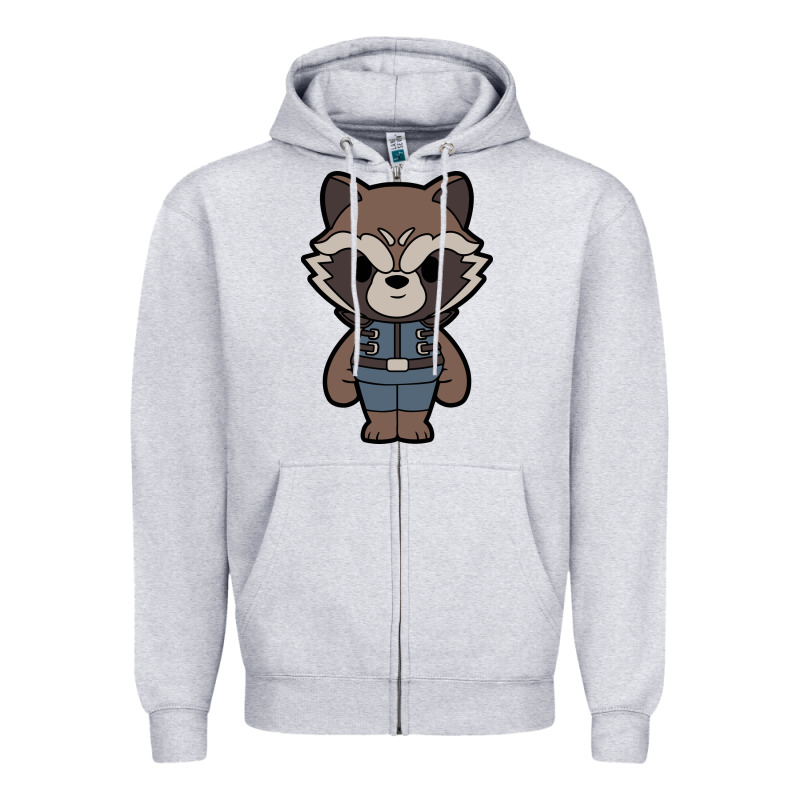 Rocket Racoon Chibi Zipper Hoodie by artisFamous | Teevron