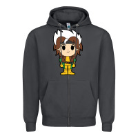 Smoke rogue x men chibi Zipper Hoodie - artisFamous