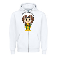 White rogue x men chibi Zipper Hoodie - artisFamous