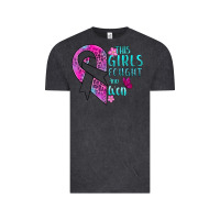 Vintage Black This Girls Fought and Won Cancer Vintage Tee - BundleAndBundleShop
