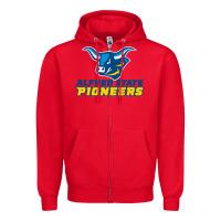 Red alfred state Zipper Hoodie - artisFamous