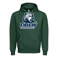 Sports Green drew university Zipper Hoodie - artisFamous