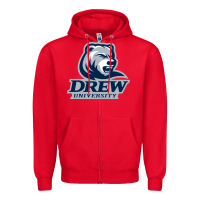 Red drew university Zipper Hoodie - artisFamous