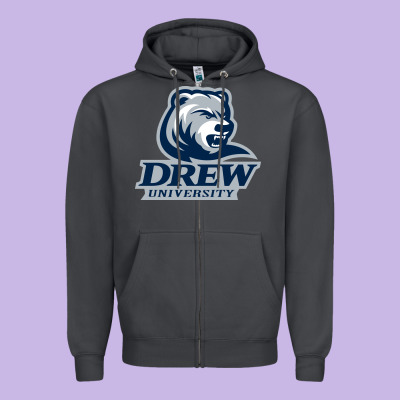 Drew University Zipper Hoodie Designed By Artisfamous