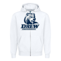 White drew university Zipper Hoodie - artisFamous