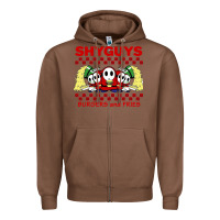 Shy Guys Burger And Fries Zipper Hoodie | Teevron