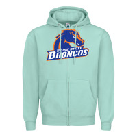 Seafoam Boise Design Zipper Hoodie - artisFamous