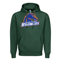 Sports Green Boise Design Zipper Hoodie - artisFamous