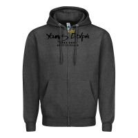 Charcoal Heather Rest in Peace Young Dolph Zipper Hoodie - artisFamous