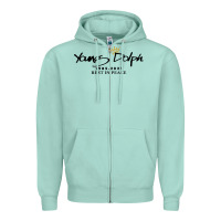 Seafoam Rest in Peace Young Dolph Zipper Hoodie - artisFamous