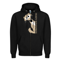 Black silken windsprite classic Zipper Hoodie - artisFamous