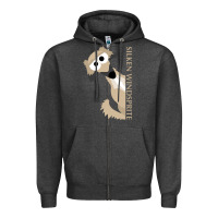 Charcoal Heather silken windsprite classic Zipper Hoodie - artisFamous
