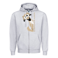 Heather Grey silken windsprite classic Zipper Hoodie - artisFamous