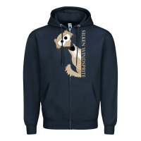 Navy silken windsprite classic Zipper Hoodie - artisFamous