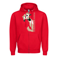 Red silken windsprite classic Zipper Hoodie - artisFamous