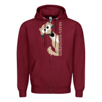 Burgundy silken windsprite classic Zipper Hoodie - artisFamous