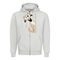 Dove Grey silken windsprite classic Zipper Hoodie - artisFamous