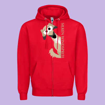 Silken Windsprite Classic Zipper Hoodie Designed By Artisfamous