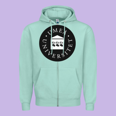 Umeå University Zipper Hoodie Designed By Artisfamous