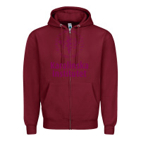 Burgundy karolinska institute Zipper Hoodie - artisFamous