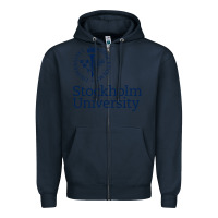 Navy stockholm university Zipper Hoodie - artisFamous