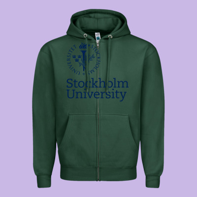 Stockholm University Zipper Hoodie Designed By Artisfamous
