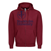 Burgundy stockholm university Zipper Hoodie - artisFamous