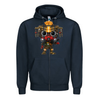 Navy Funko Pop Zipper Hoodie - artisFamous