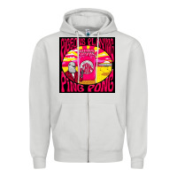 Dove Grey Best Pigeons Playing Ping Pong Music Zipper Hoodie - artisFamous