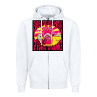 White Best Pigeons Playing Ping Pong Music Zipper Hoodie - artisFamous