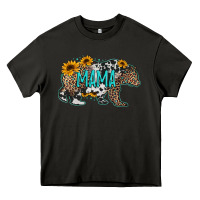 Asphalt mama bear sunflowers leopard cowhide mother's day Heavy Core Tee - Jasminsmagicworld