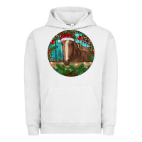 Pigment Lunar Rock Brown Horse Christmas Urban Hoodie - RanaPortraitStore