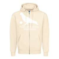Sandshell Best Pigeons Playing Ping Pong Music Zipper Hoodie - artisFamous