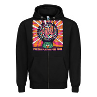 Black Best Pigeons Playing Ping Pong Music Zipper Hoodie - artisFamous