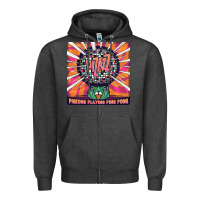 Charcoal Heather Best Pigeons Playing Ping Pong Music Zipper Hoodie - artisFamous