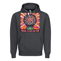 Smoke Best Pigeons Playing Ping Pong Music Zipper Hoodie - artisFamous